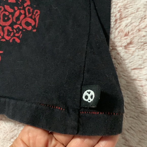 Skelanimals Black Skull and Lightning T-Shirt small size - Picture 3 of 6